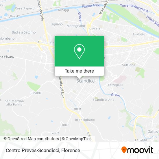 Centro Preves-Scandicci map