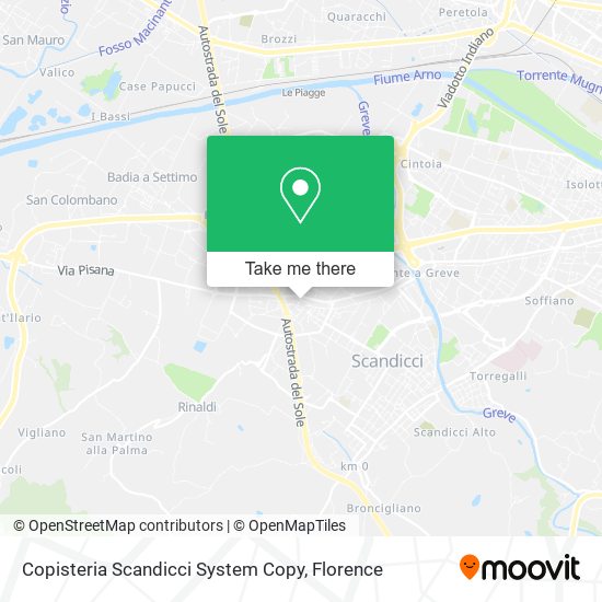 Copisteria Scandicci System Copy map