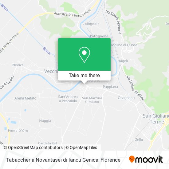 Tabaccheria Novantasei di Iancu Genica map