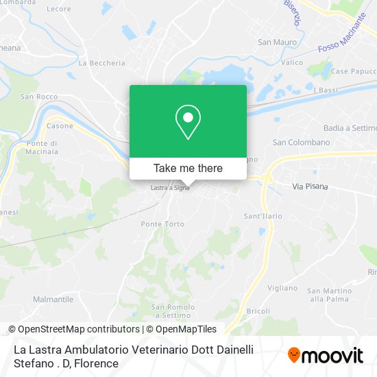 La Lastra Ambulatorio Veterinario Dott Dainelli Stefano . D map