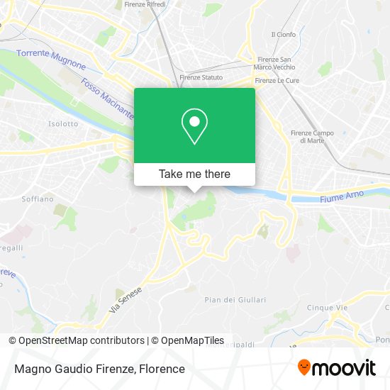 Magno Gaudio Firenze map