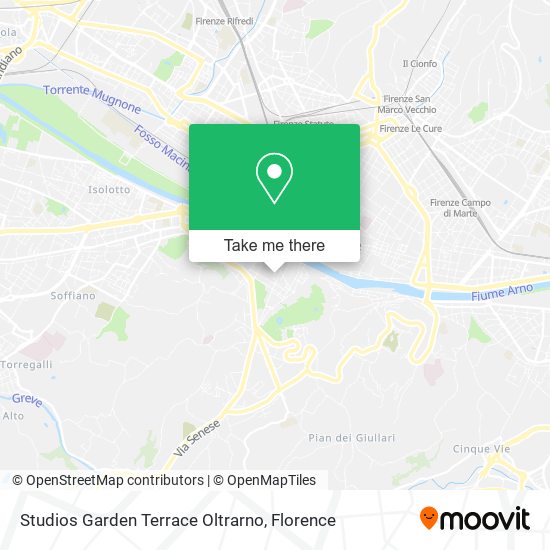Studios Garden Terrace Oltrarno map