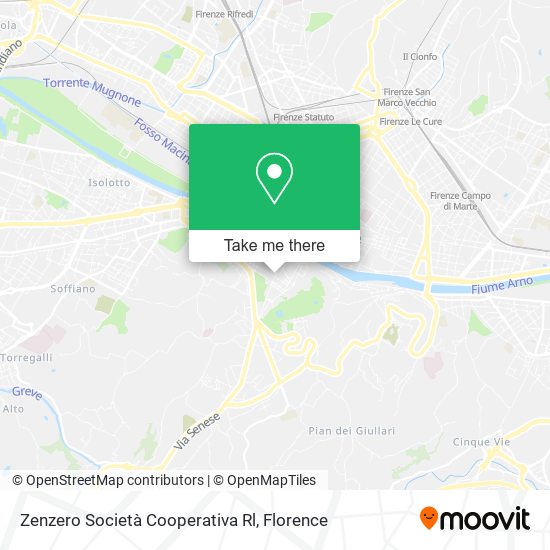 Zenzero Società Cooperativa Rl map