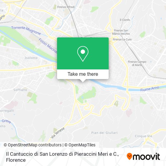 Il Cantuccio di San Lorenzo di Pieraccini Meri e C. map