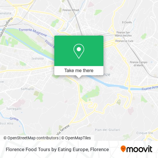 Florence Food Tours by Eating Europe map