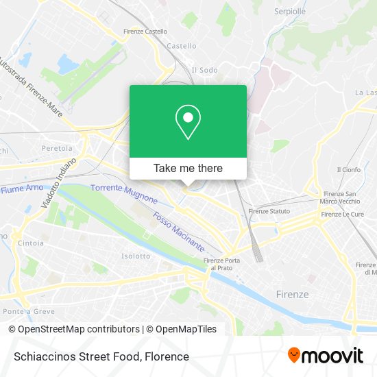 Schiaccinos Street Food map