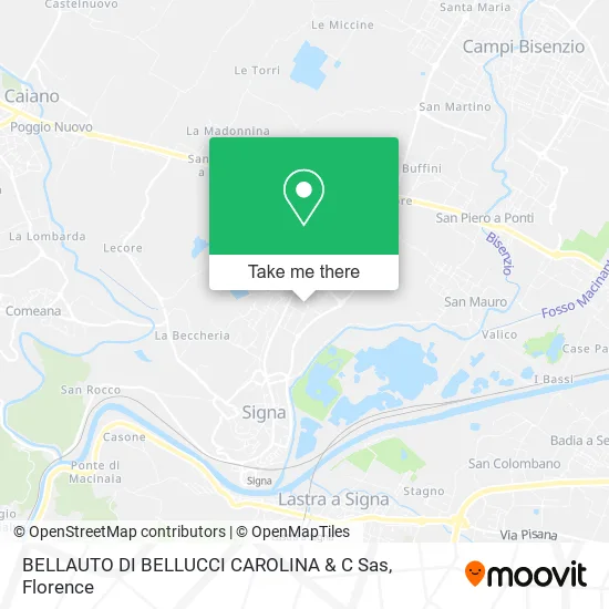 BELLAUTO DI BELLUCCI CAROLINA & C Sas map