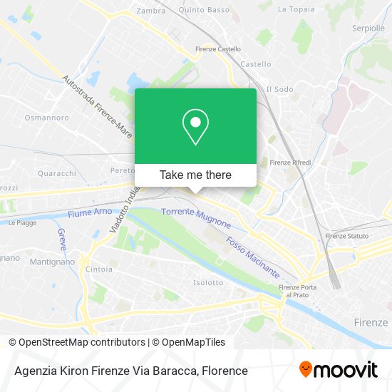 Agenzia Kiron Firenze Via Baracca map