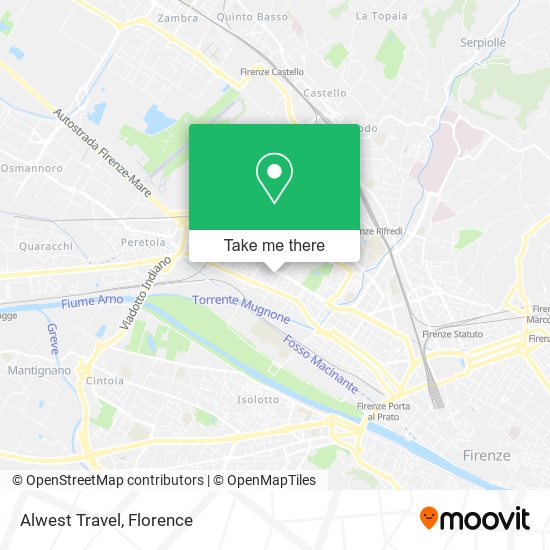 Alwest Travel map