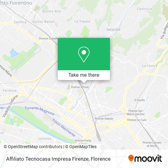 Affiliato Tecnocasa Impresa Firenze map