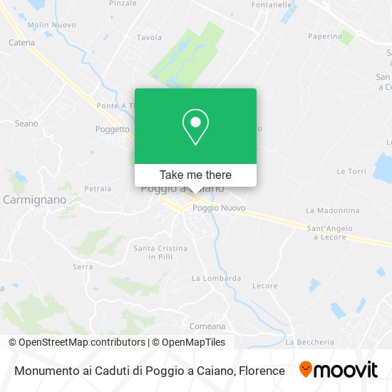 Monumento ai Caduti di Poggio a Caiano map