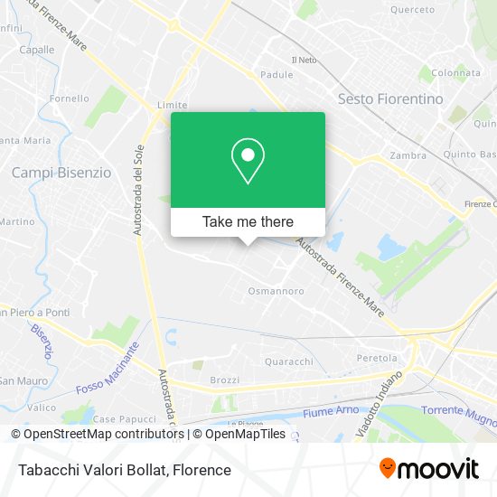 Tabacchi Valori Bollat map