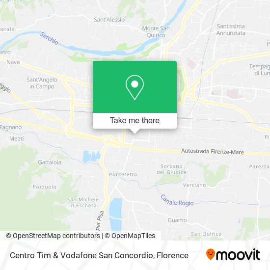 Centro Tim & Vodafone San Concordio map
