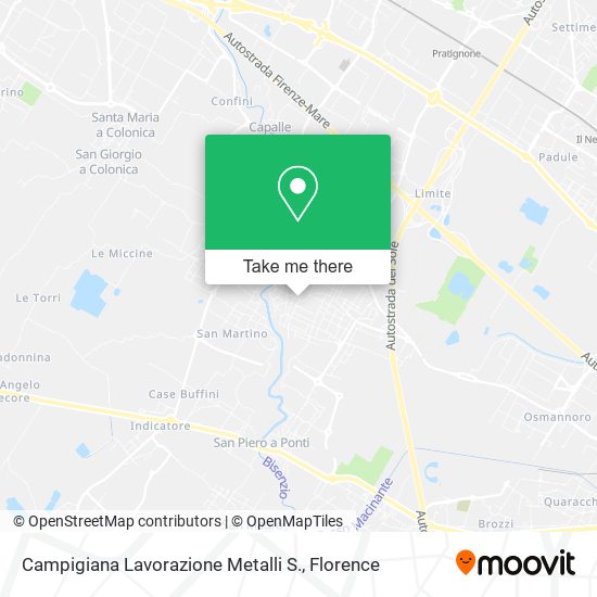 Campigiana Lavorazione Metalli S. map
