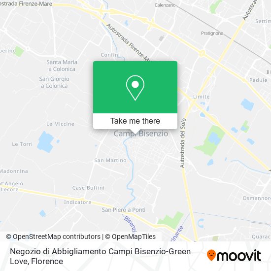 Negozio di Abbigliamento Campi Bisenzio-Green Love map