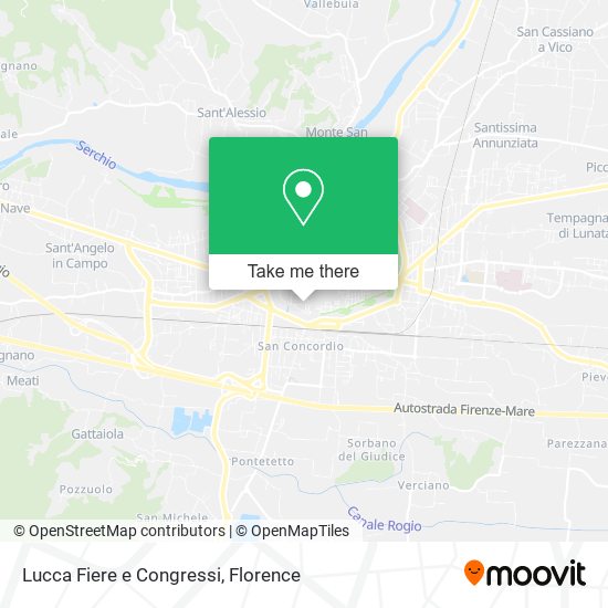 Lucca Fiere e Congressi map