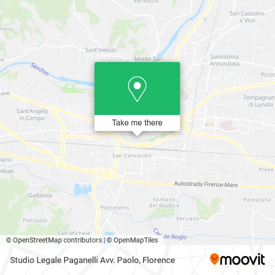 Paganelli Legal Studio Lawyer Paolo map