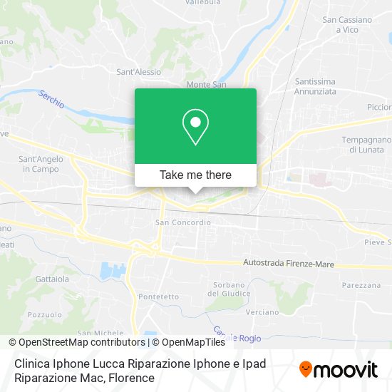 Clinica Iphone Lucca Riparazione Iphone e Ipad Riparazione Mac map