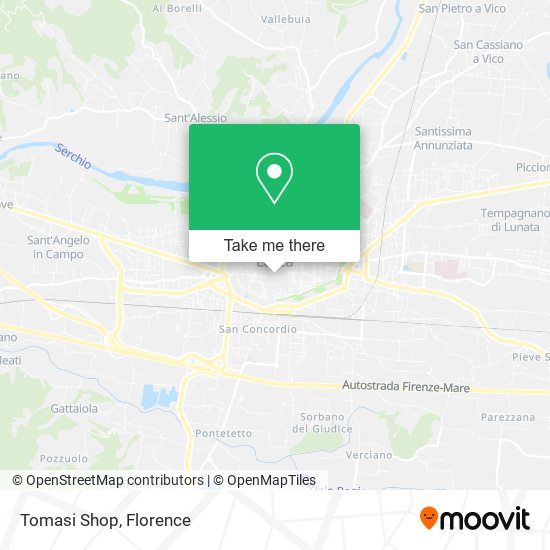 Tomasi Shop map