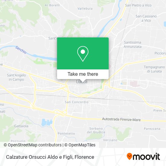 Calzature Orsucci Aldo e Figli map