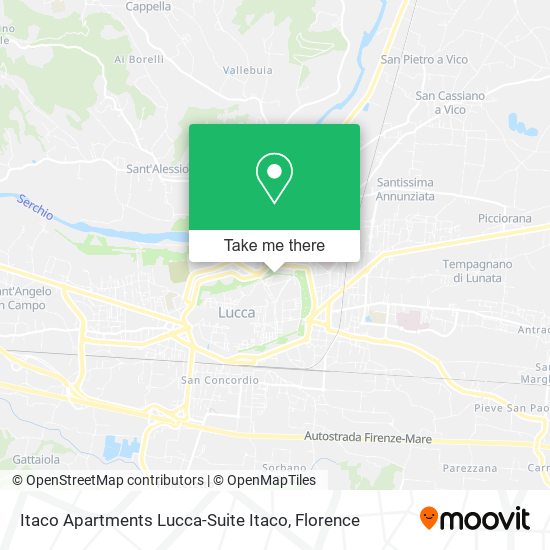 Itaco Apartments Lucca-Suite Itaco map