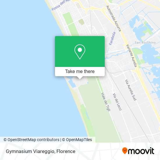 Gymnasium Viareggio map