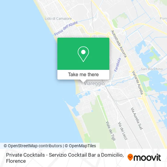 Private Cocktails - Servizio Cocktail Bar a Domicilio map