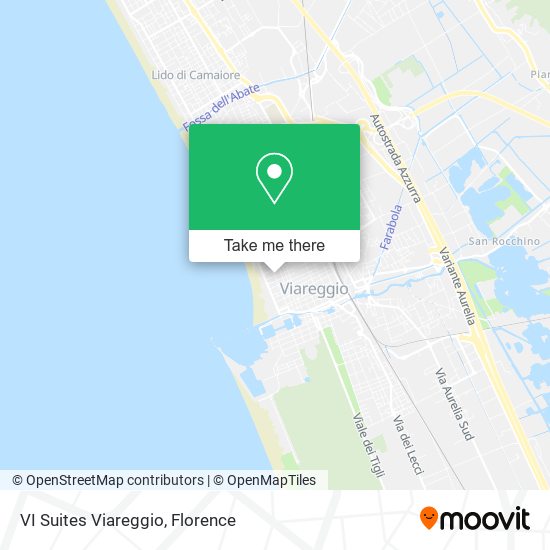 VI Suites Viareggio map