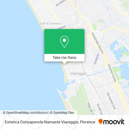 Estetica Consapevole Namasté Viareggio map