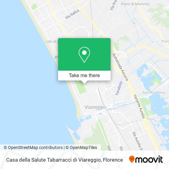 Casa della Salute Tabarracci di Viareggio map