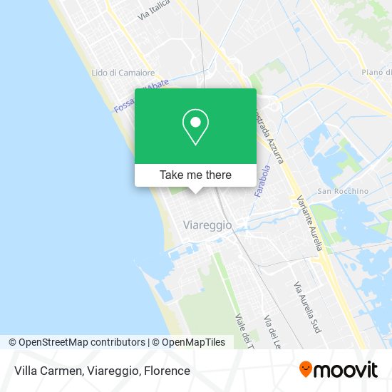 Villa Carmen, Viareggio map