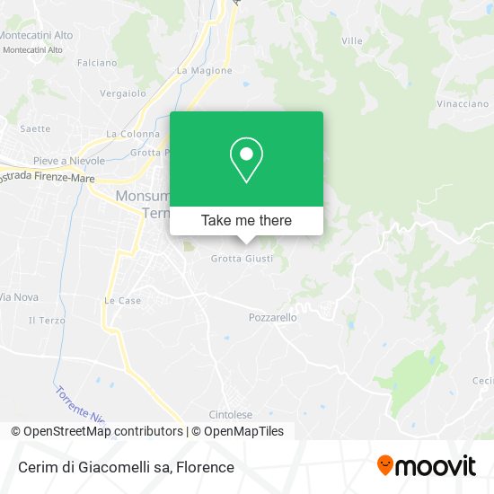 Cerim di Giacomelli sa map