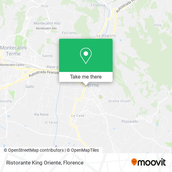 Ristorante King Oriente map