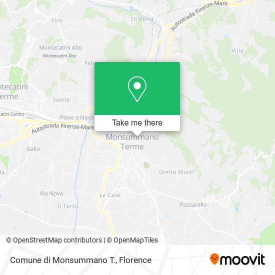 Comune di Monsummano T. map