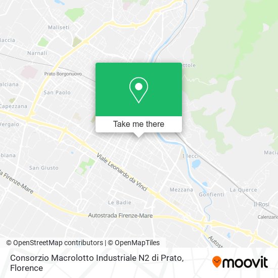 Consorzio Macrolotto Industriale N2 di Prato map