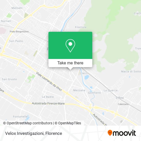 Velox Investigazioni map