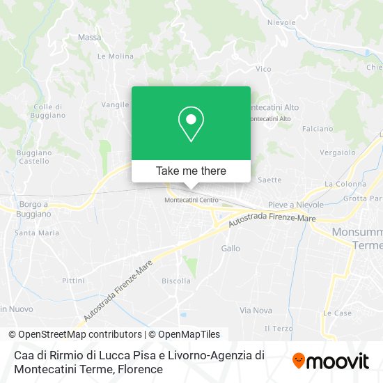 Caa di Rirmio di Lucca Pisa e Livorno-Agenzia di Montecatini Terme map