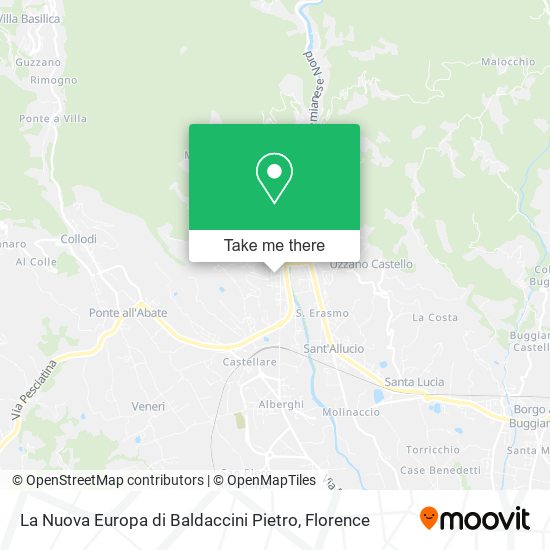 La Nuova Europa di Baldaccini Pietro map