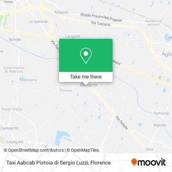 Taxi Aabcab Pistoia di Sergio Luzzi map