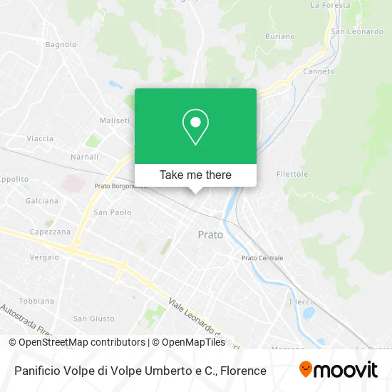 Panificio Volpe di Volpe Umberto e C. map