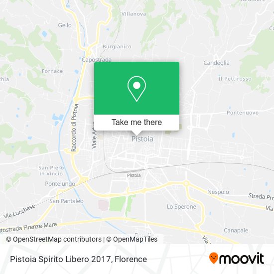 Pistoia Spirito Libero 2017 map