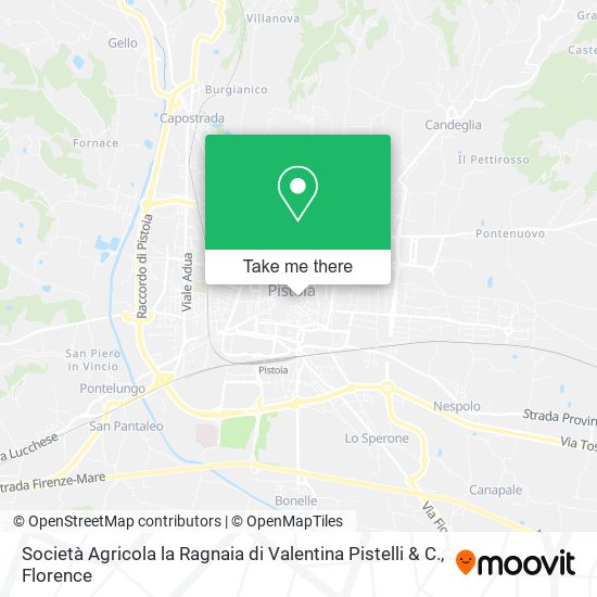 Società Agricola la Ragnaia di Valentina Pistelli & C. map