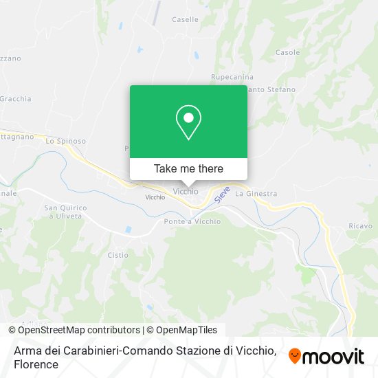 Arma dei Carabinieri-Comando Stazione di Vicchio map