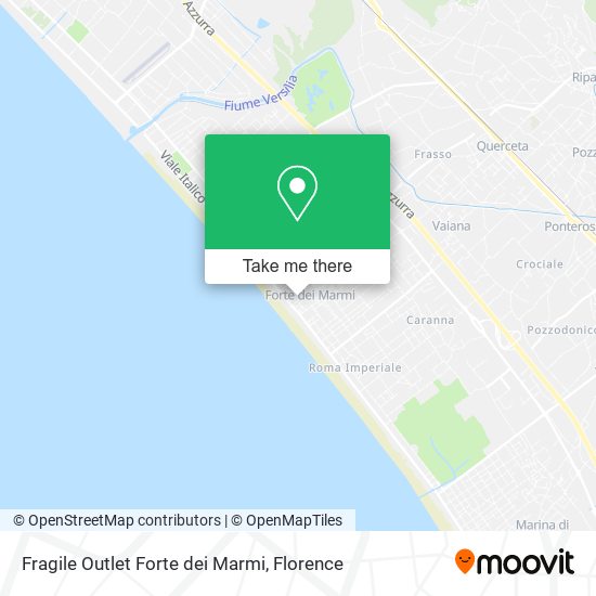 Fragile Outlet Forte dei Marmi map