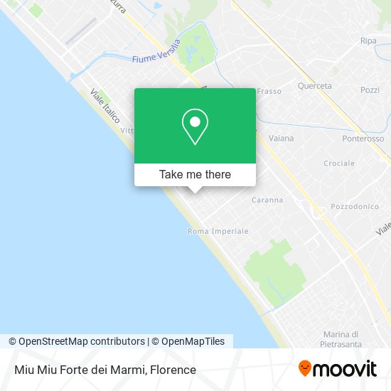 Miu Miu Forte dei Marmi map