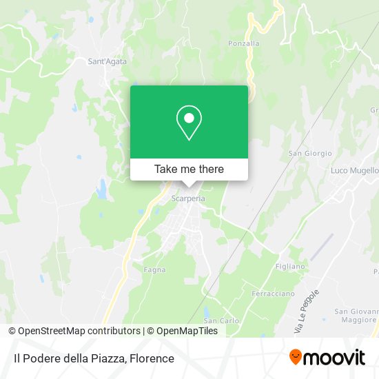 Il Podere della Piazza map