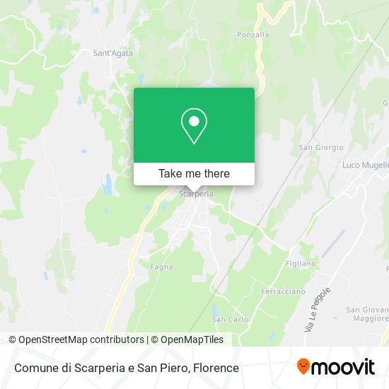 Comune di Scarperia e San Piero map
