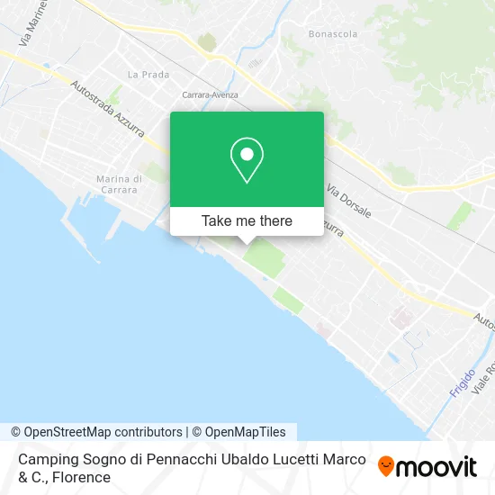 Camping Sogno by Pennacchi Ubaldo Lucetti Marco & Co. map