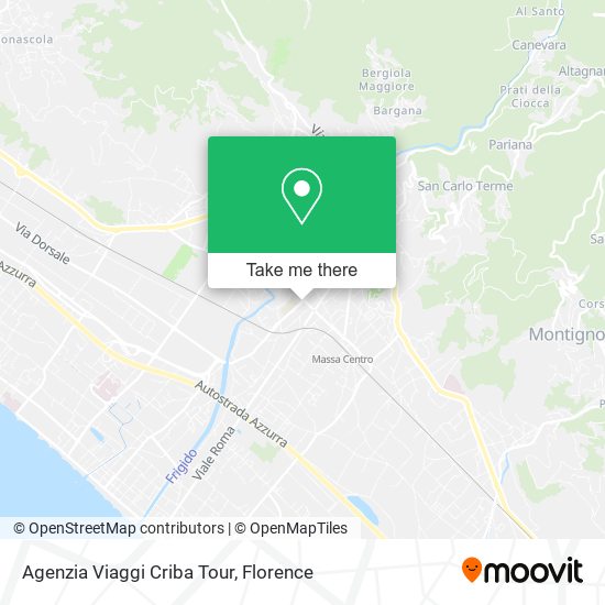 Agenzia Viaggi Criba Tour map
