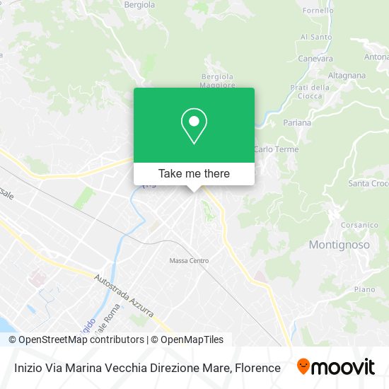 Inizio Via Marina Vecchia Direzione Mare map